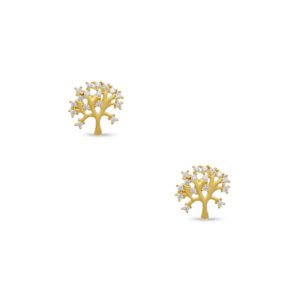 Joyería 18 Aros de Oro con diseño de Árbol