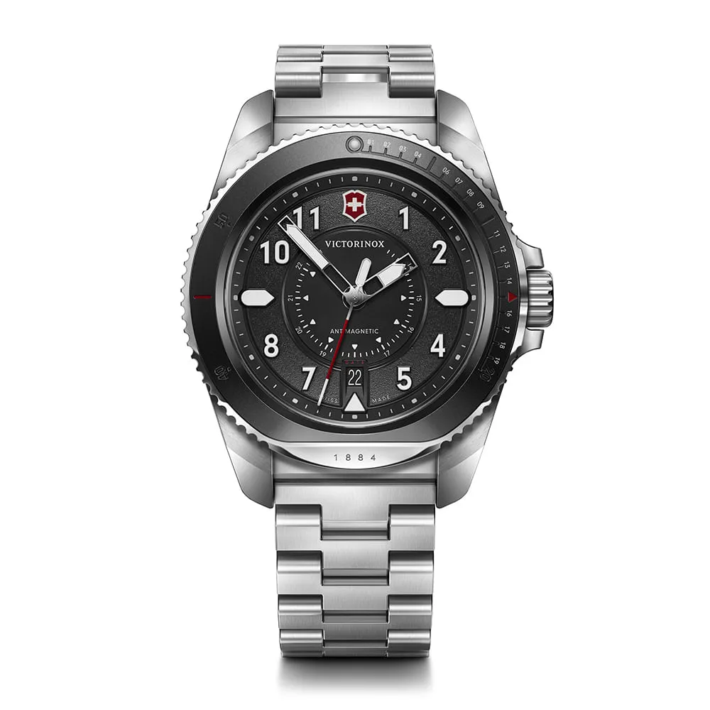 Reloj Journey 1884 Automático dial negro correa acero inox Victorinox