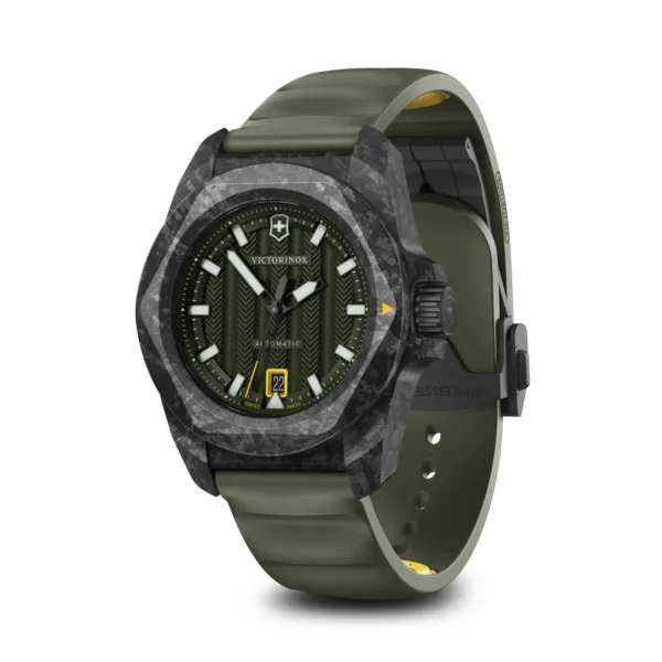 Reloj I.N.O.X. Carbon Automático correa de caucho verde Victorinox