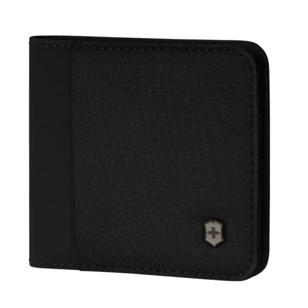 161651-1600-auto Billetera Bi-Fold con protección RFID Negro