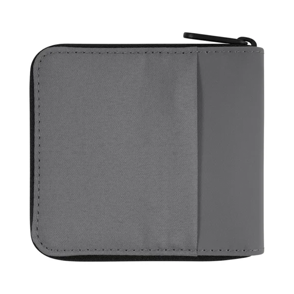 161664-1600-auto Billetera Zip-Around con protección RFID Gris