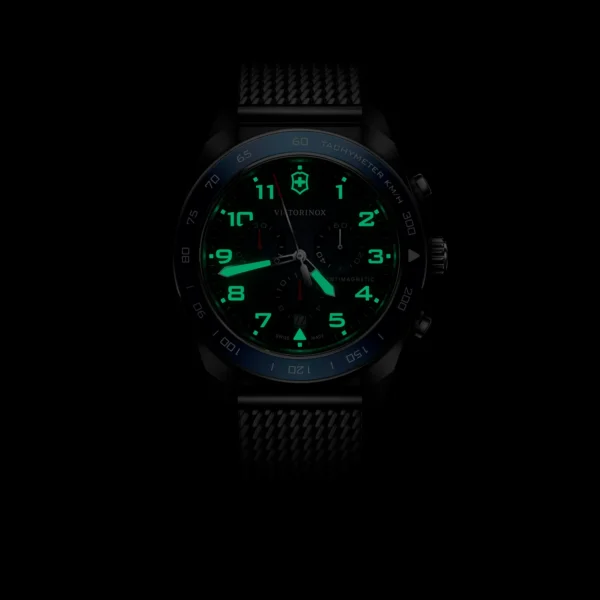 161915-1600-auto Reloj Swiss Army Chrono Azul Correa de Acero Victorinox