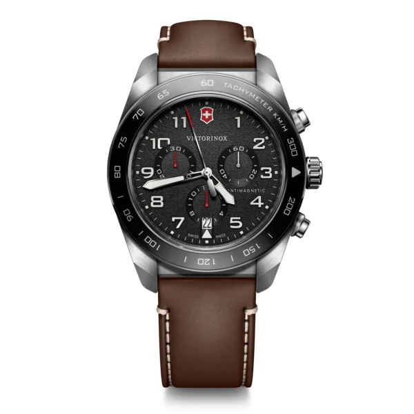 Reloj Swiss Army Chrono Correa de Cuero Café Victorinox