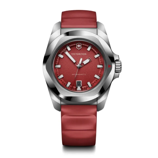 Reloj I.N.O.X. Quartz correa caucho rojo