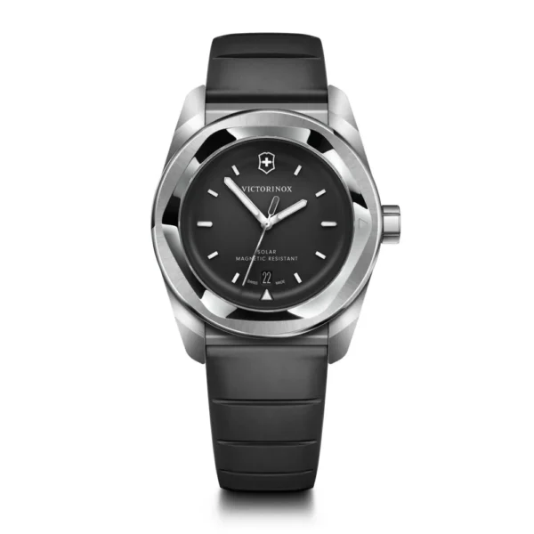 Reloj Concept One Solar negro correa de caucho Victorinox