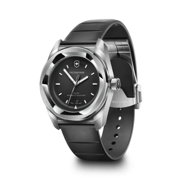 Reloj Concept One Solar negro correa de caucho Victorinox