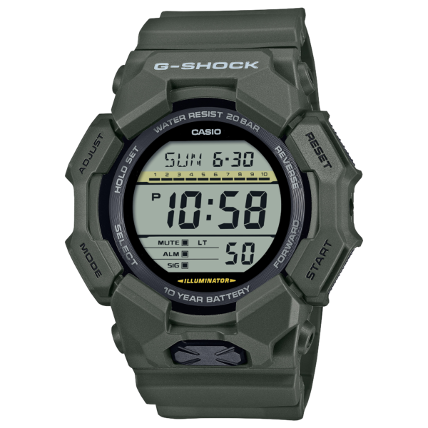 GD-010-3 Reloj Casio G-Shock GD-010-3DR Hombre Digital Verde Militar 200M