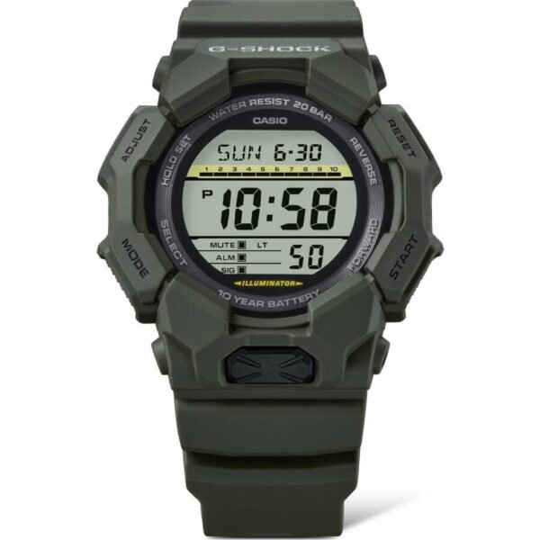 GD-010-3_front Reloj Casio G-Shock GD-010-3DR Hombre Digital Verde Militar 200M