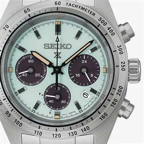 Reloj Seiko Prospex Hombre Cronógrafo Solar Zafiro 100M Esfera Verde Speedtimer