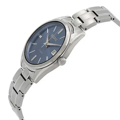 Reloj Seiko Hombre Analógico Titanio Azul Zafiro 100M Quartz Fecha