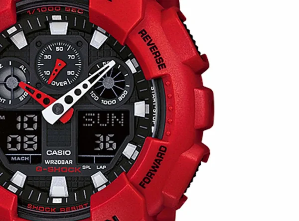 c40b2fc575 Reloj Casio G-Shock GA-100B-4ADR Rojo