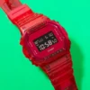 image (2) Reloj Casio G-Shock Hombre Digital Rojo Transparente 200M